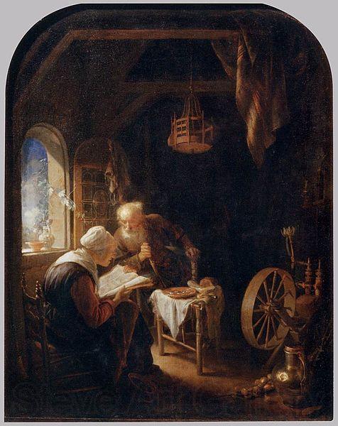 Gerard Dou Reading the Bible Spain oil painting art